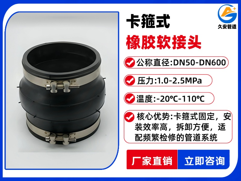 卡箍式橡膠接頭
