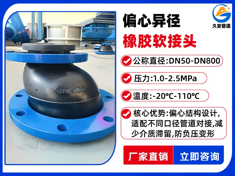 偏心異徑橡膠接頭